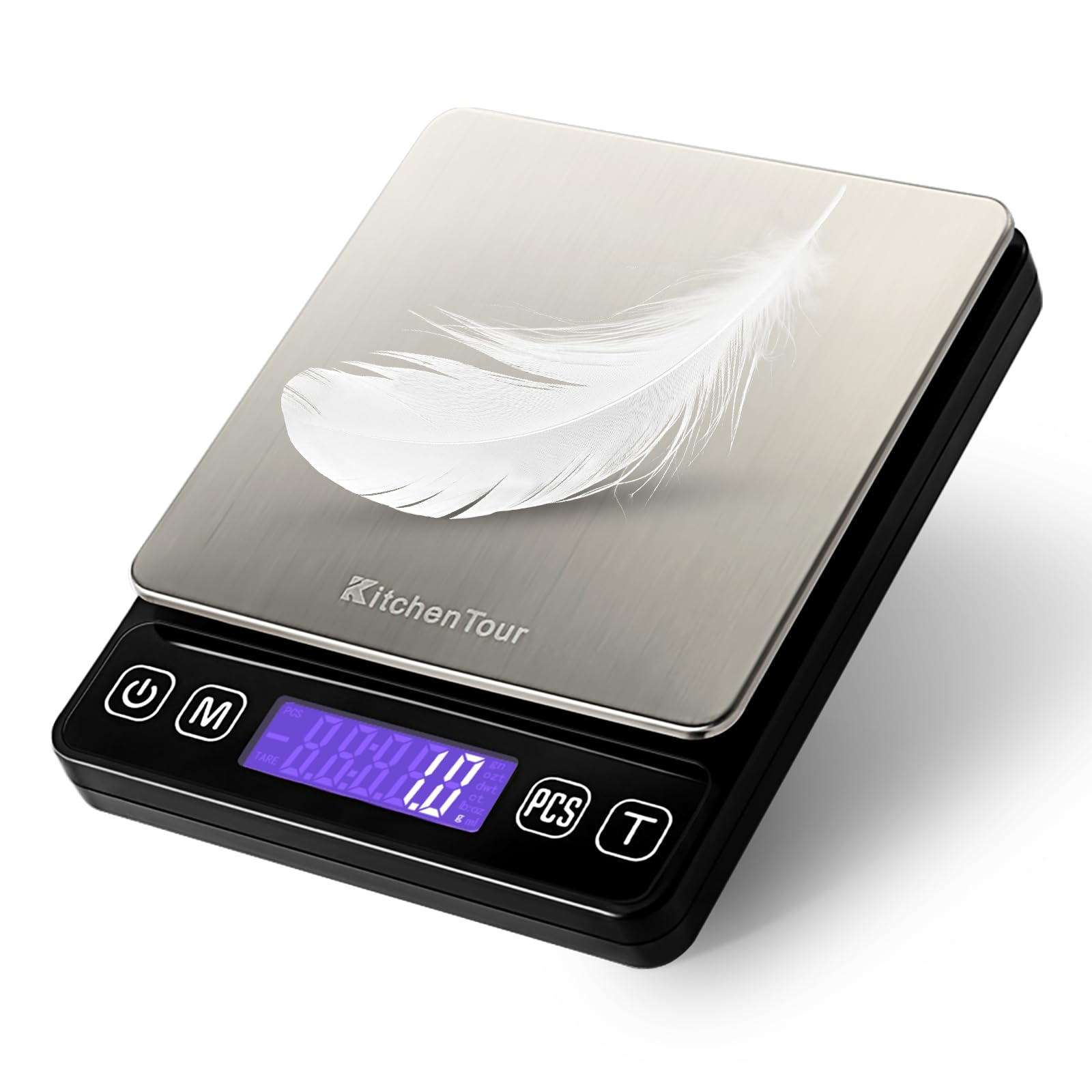 KitchenTour Digital Scale front display for precise everyday cooking