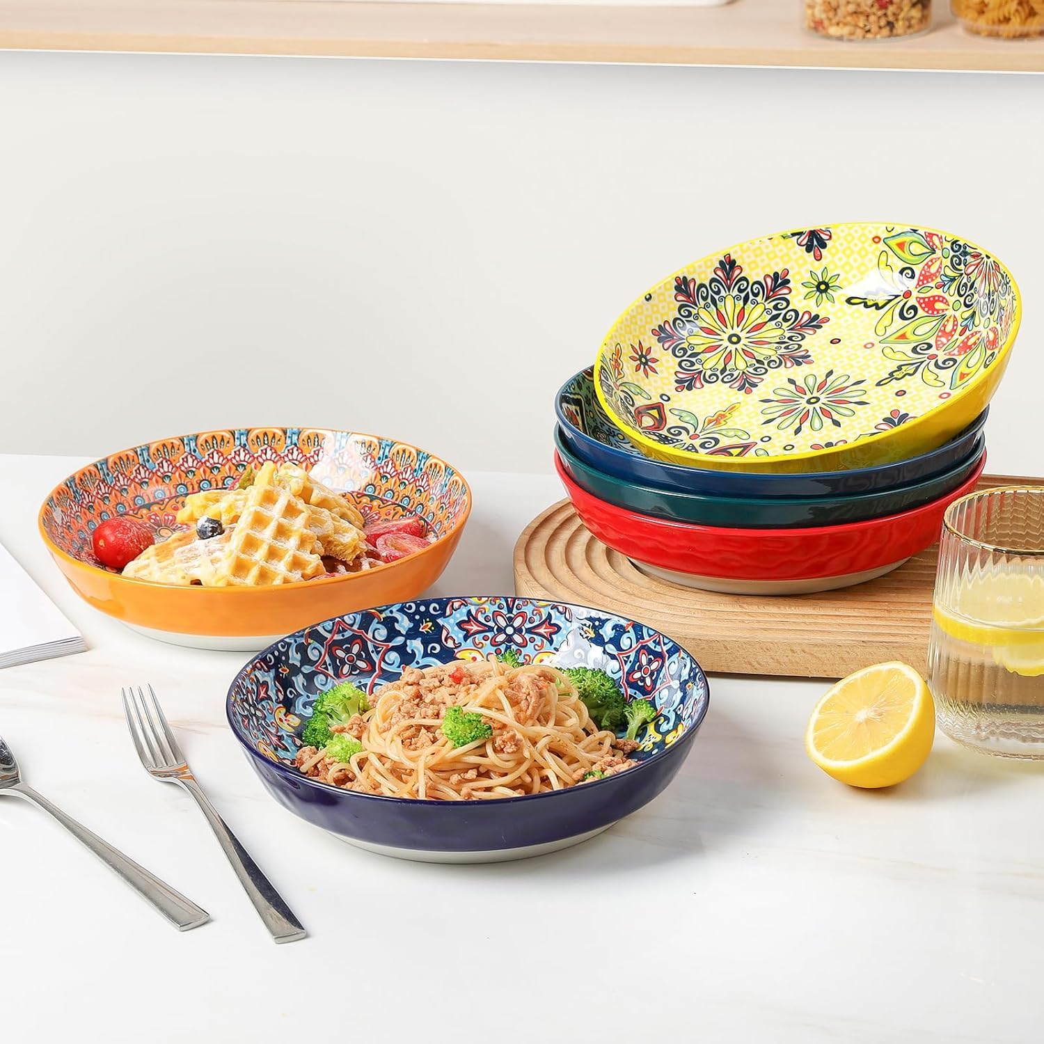 KitchenTour dishwasher safe bowls for easy cleaning and care.