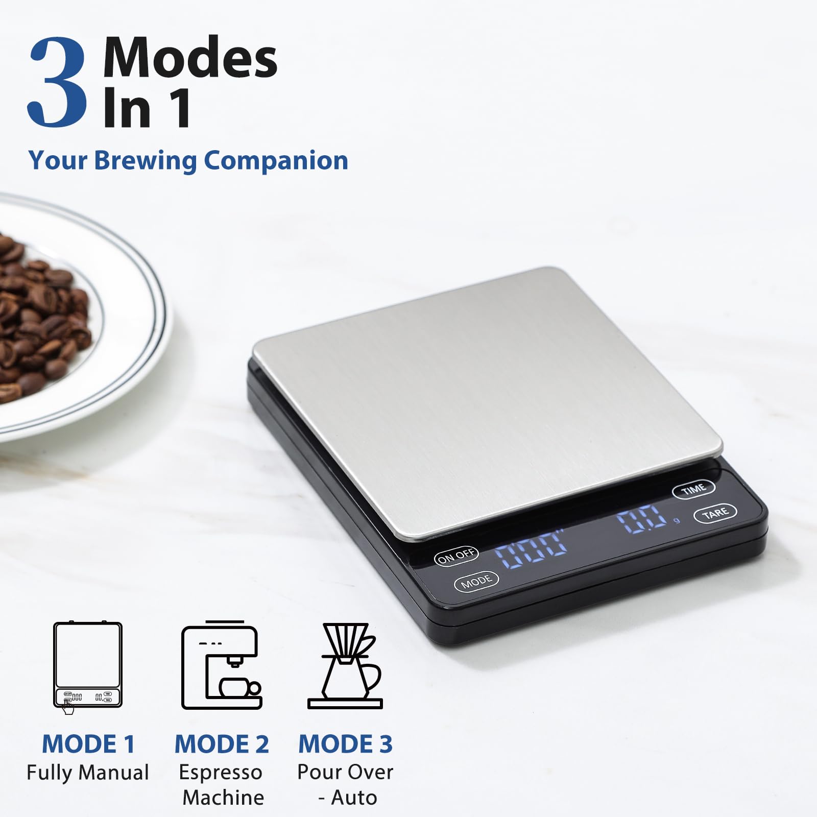 KitchenTour Nano stainless steel body resists fingerprints for a sleek workspace.