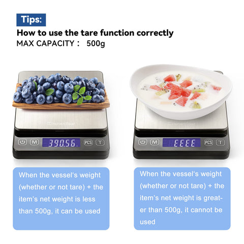 KitchenTour scale with a compact, sleek design for any counter.