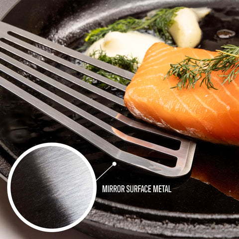 Kitchenware King durable stainless steel construction spatula for everyday use