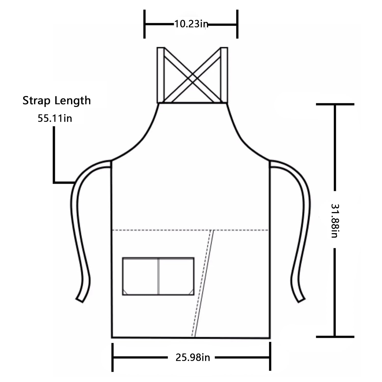 KITCHIEF sturdy canvas fabric stays breathable and easy to wash