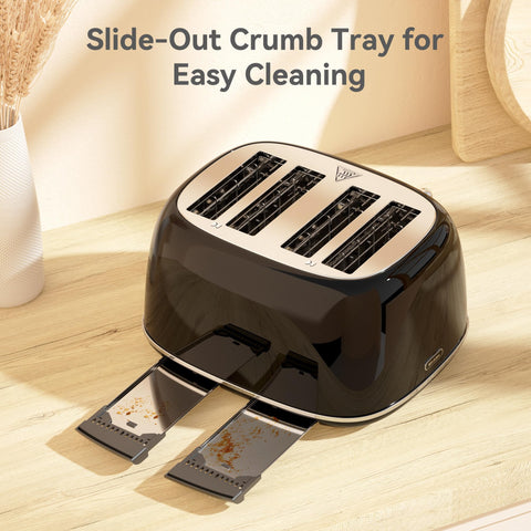 KITCHMIX Toaster cancel, defrost, and reheat functions simplify breakfast prep.