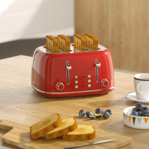 KITCHMIX Toaster compact with cord wrap keeps counters tidy.