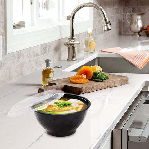 Kitch’nMore bowls with clear lids for easy meal identification and reheating