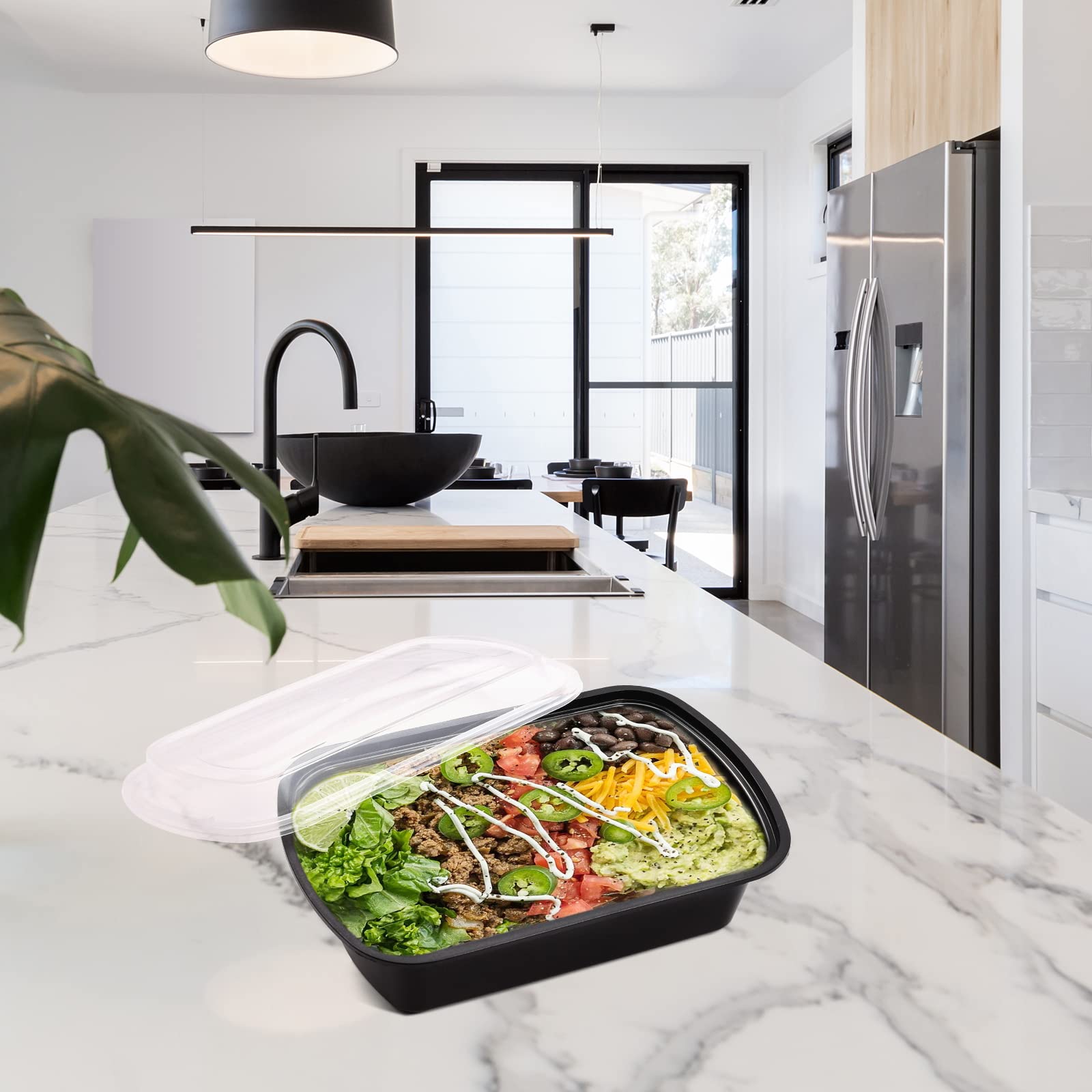 Kitch’nMore microwave-safe container ready for quick reheating without transferring.