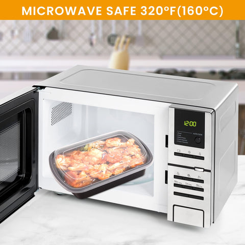 Kitch’nMore stackable design saves cabinet space for organized meal prep.