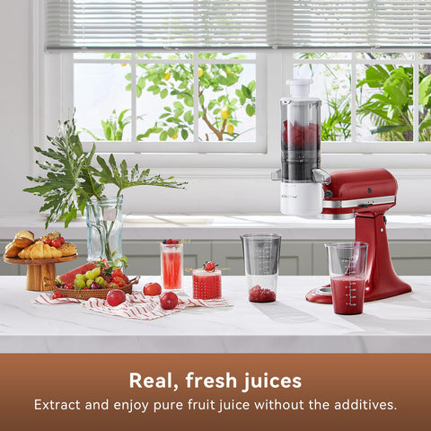KITCHTREE 0.1mm toothed grinder reduces clogs and sediment for smooth juice.