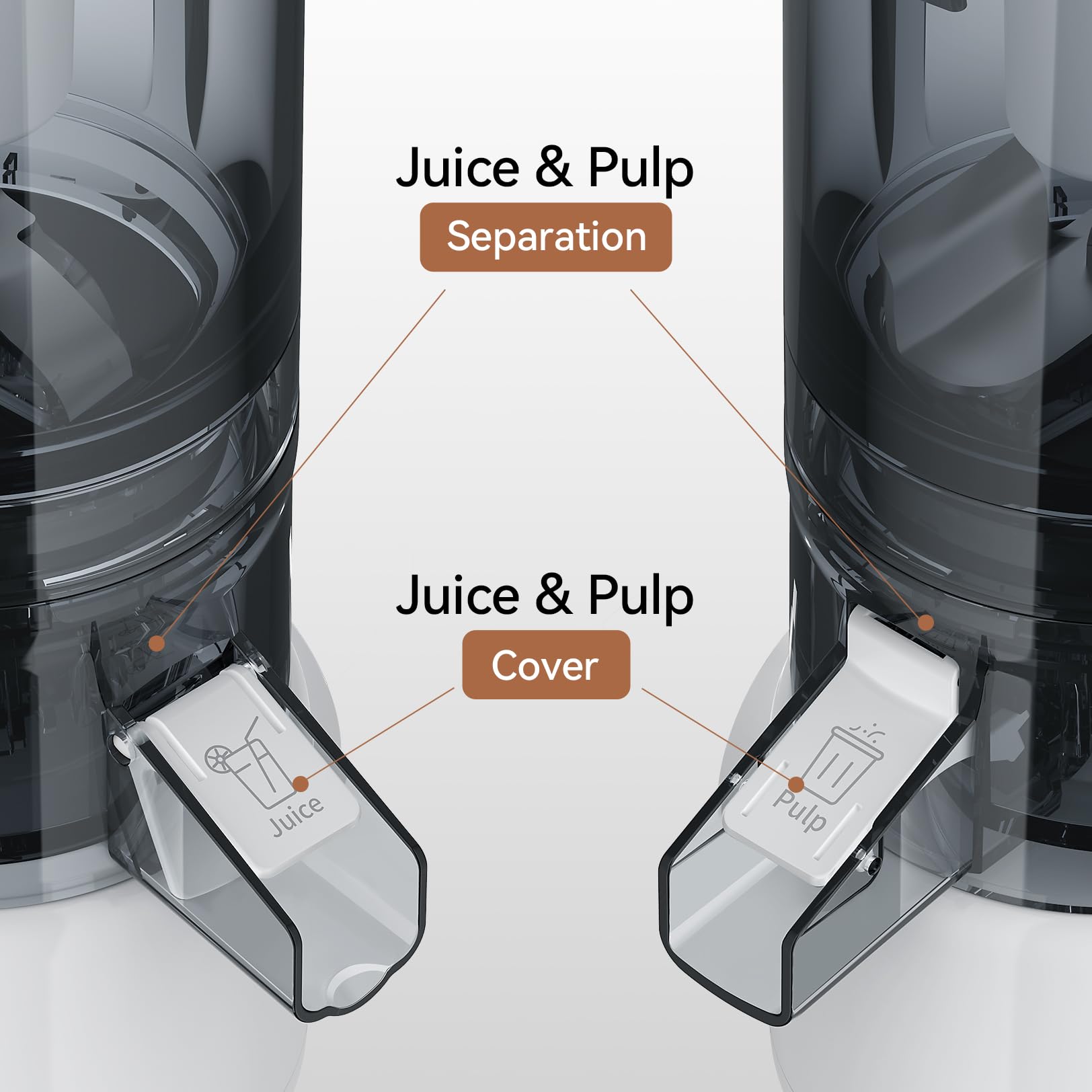 KITCHTREE anti-drip cover keeps surfaces clean while juicing.