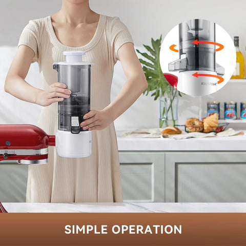 KITCHTREE two 28-ounce cups included for convenient juice collection.