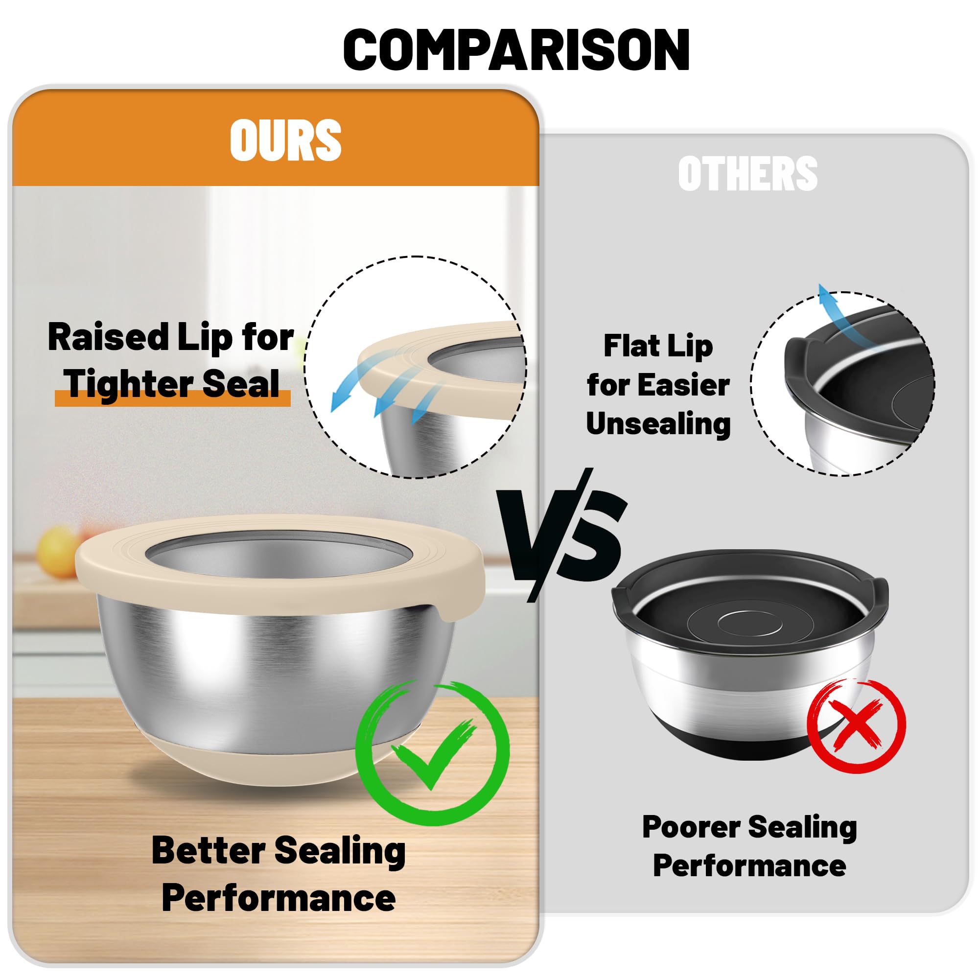 KITEISCAT internal measurements help accurate ingredient additions while cooking
