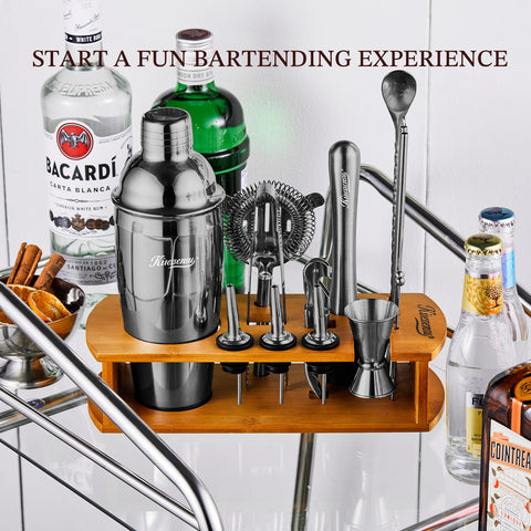 KITESSENSU bar tools set including jigger, strainer, and more.