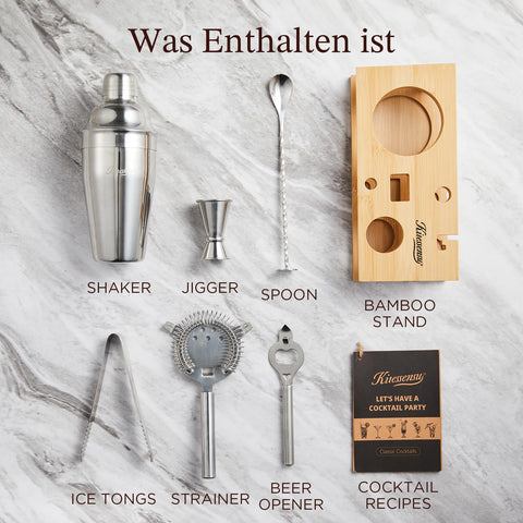 KITESSENSU dishwasher-safe shaker kit stands up to busy entertaining nights.