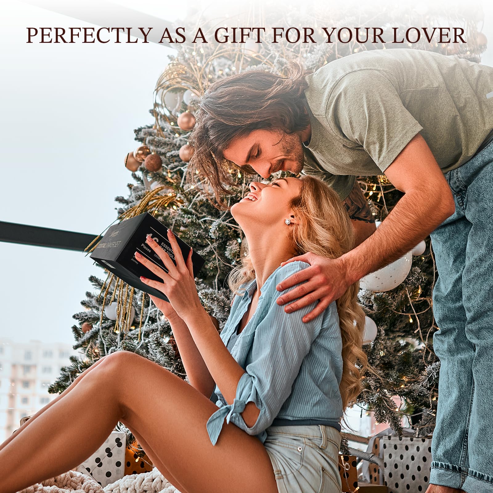 KITESSENSU elegant silver finish elevates any home bar look.