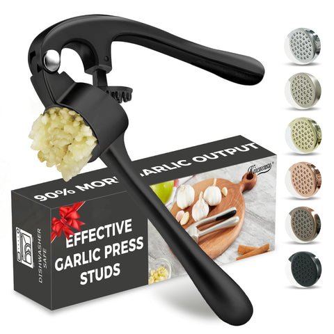 KITESSENSU premium garlic-press for fast, smooth paste