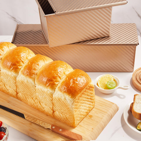 KITESSENSU Pullman loaf pan ready for toast-ready loaves