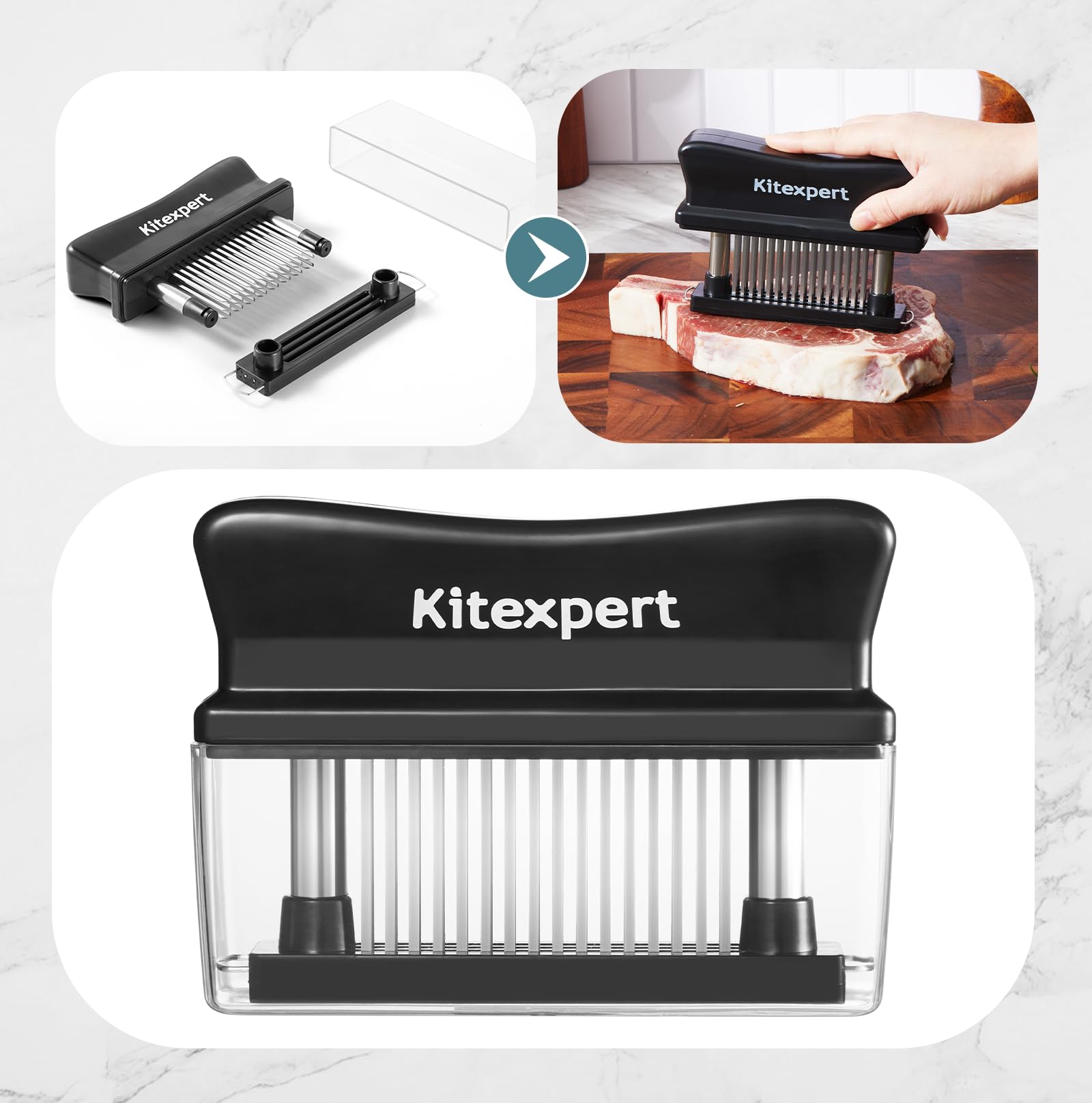 Kitexpert detachable base allows thorough cleaning after use.