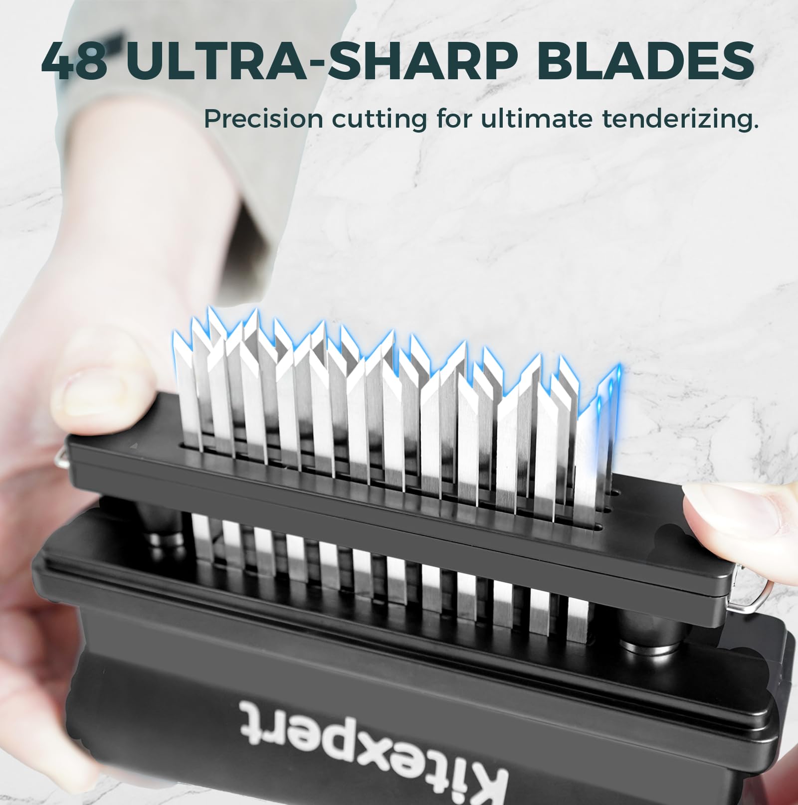 Kitexpert ergonomic ABS handle offers non-slip, comfortable grip.