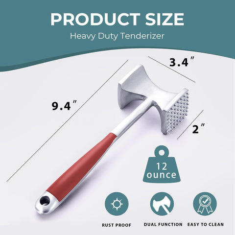 KITEXPERT Meat Tenderizer Hammer ideal for crushing ice in cocktails.