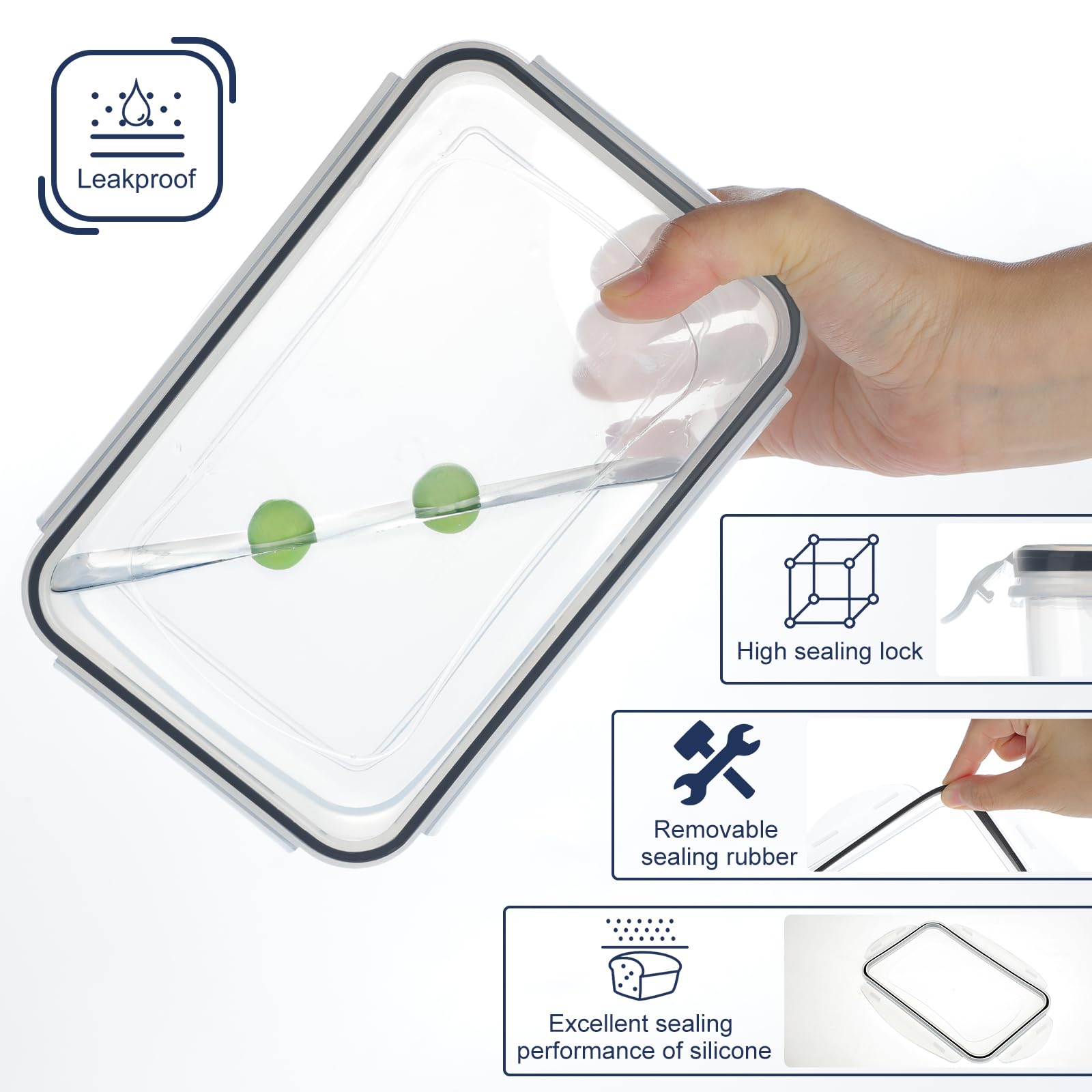 KITHELP round 51oz containers ideal for leftovers and batch meals