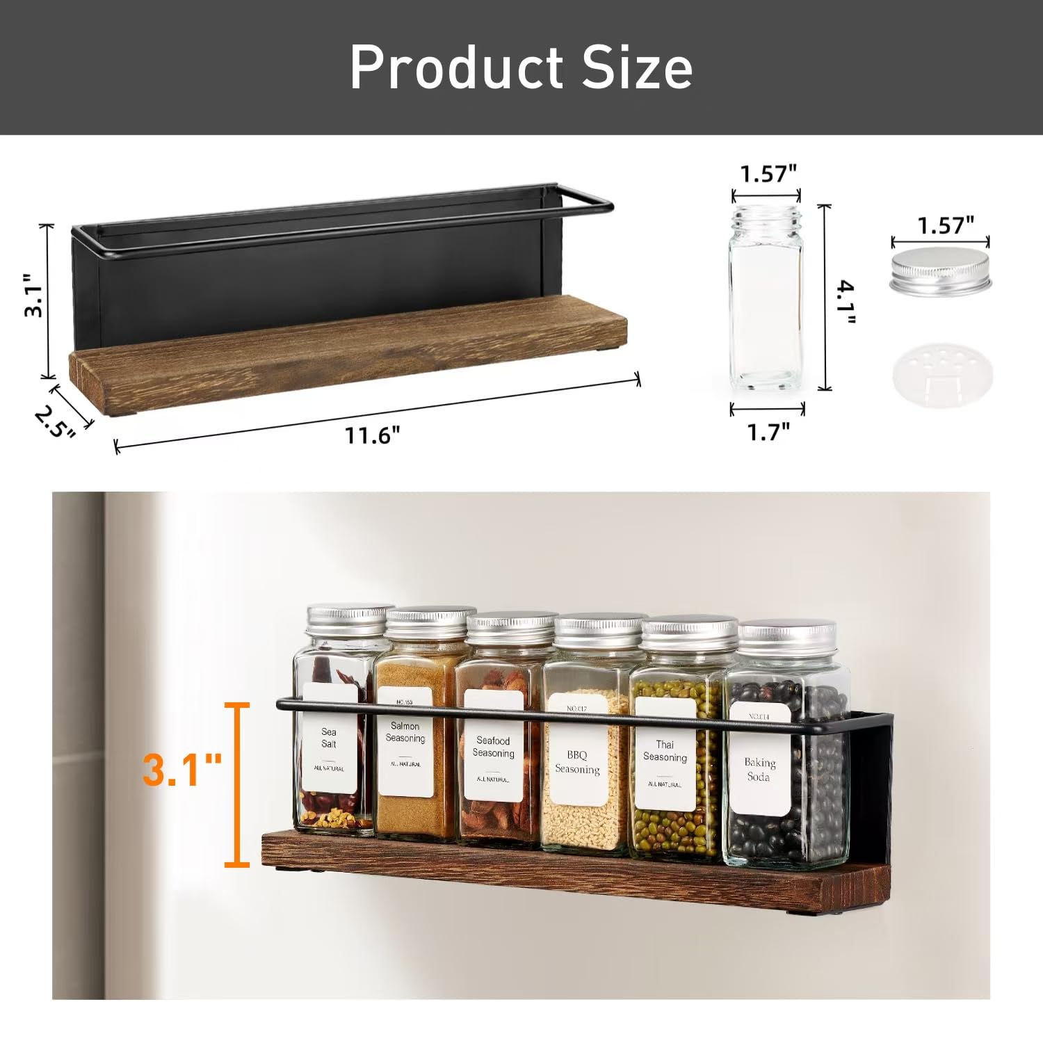 KitHero 216 spice labels with printed and blank options for quick identification