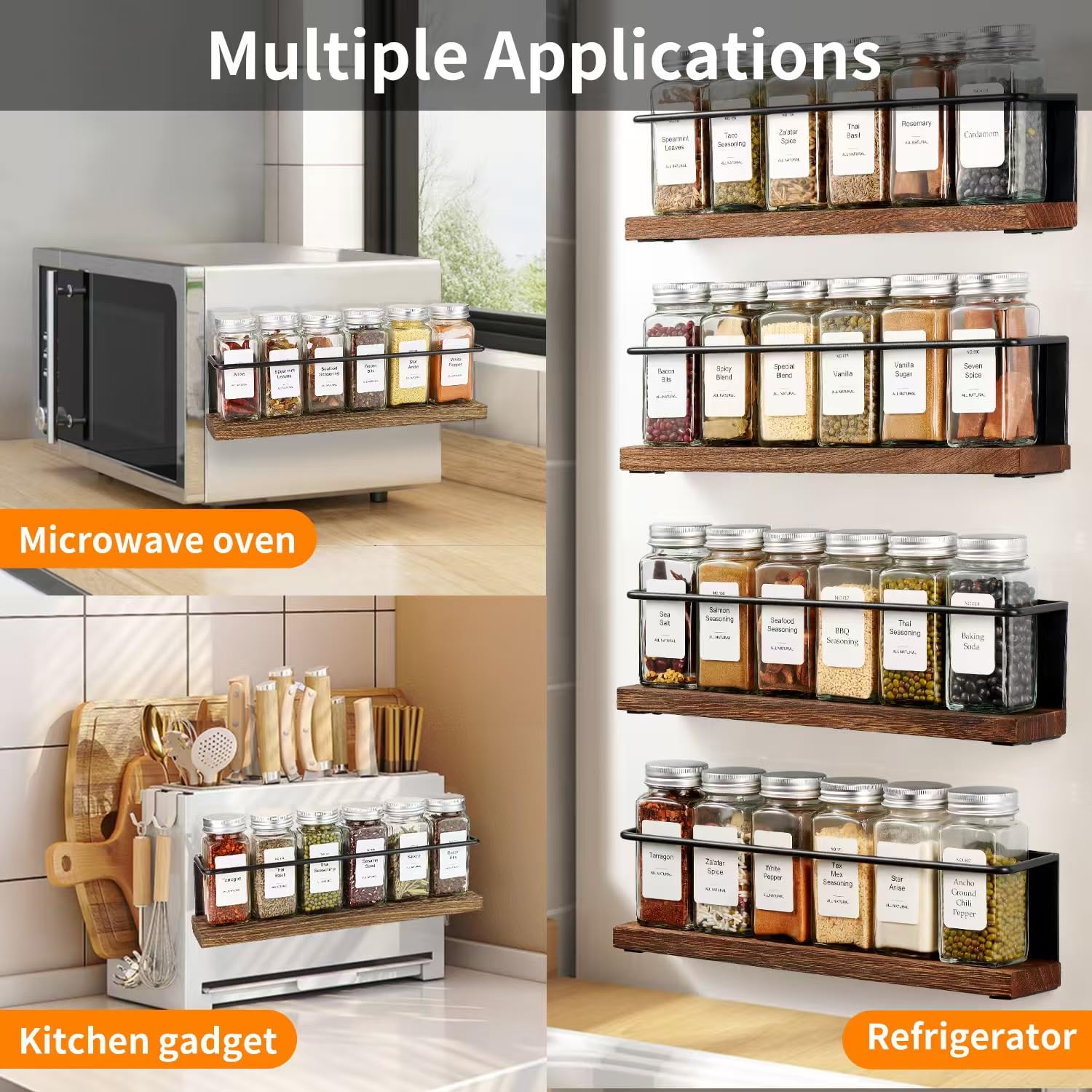 KitHero guard rail keeps jars in place on magnetic rack during use