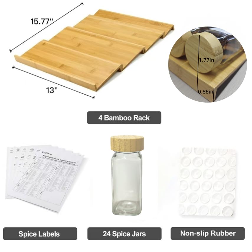 KitHero jars with 2-in-1 sift and pour lids for precise seasoning