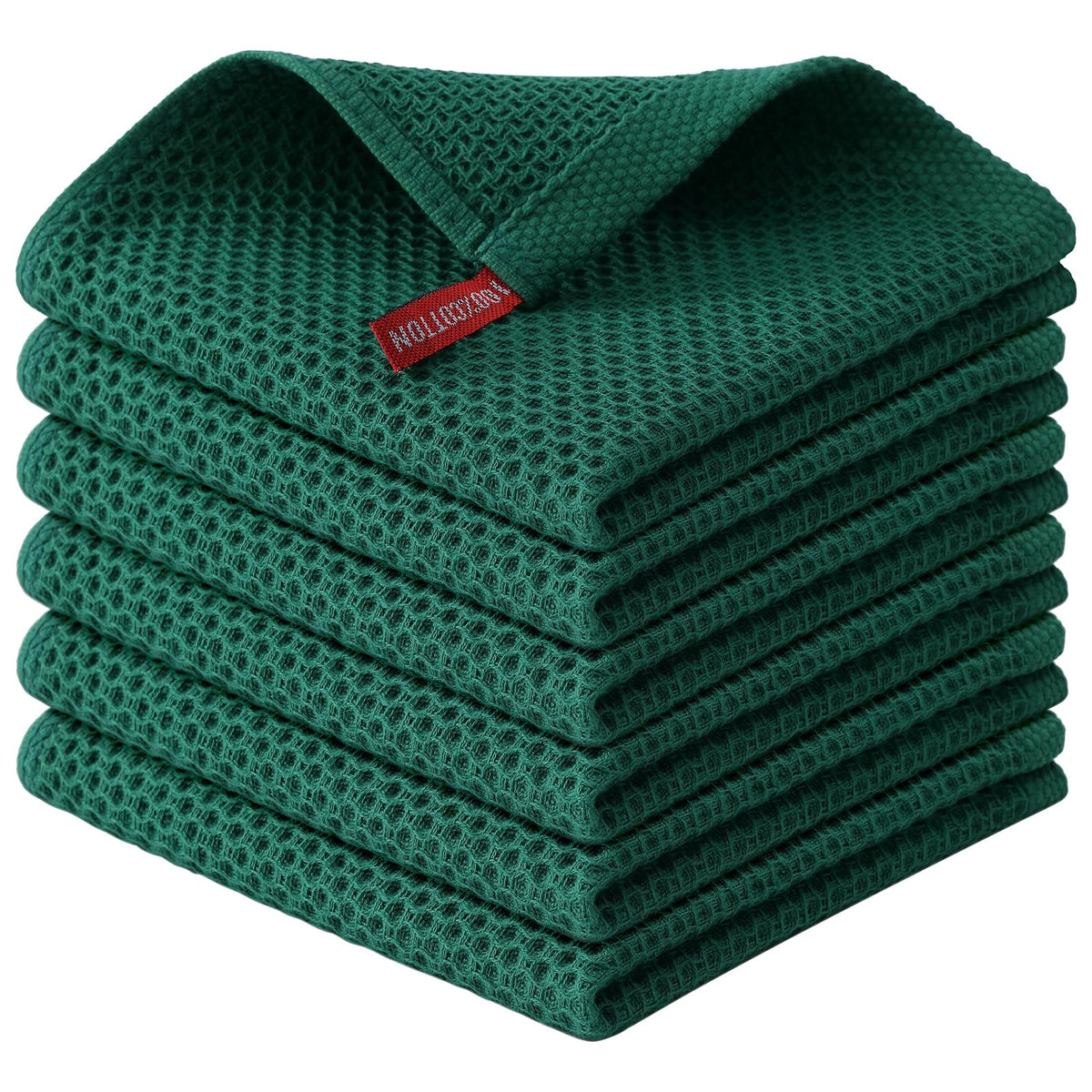 Kitinjoy dish cloth with honeycomb weave for superior absorbency.