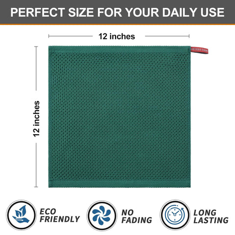 Kitinjoy dish cloth with hanging hook for easy storage and drying.