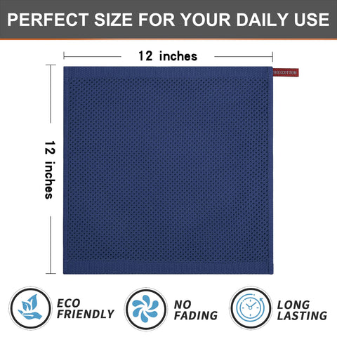 Kitinjoy six-pack towels are easy to dry and store with hanging hook design.
