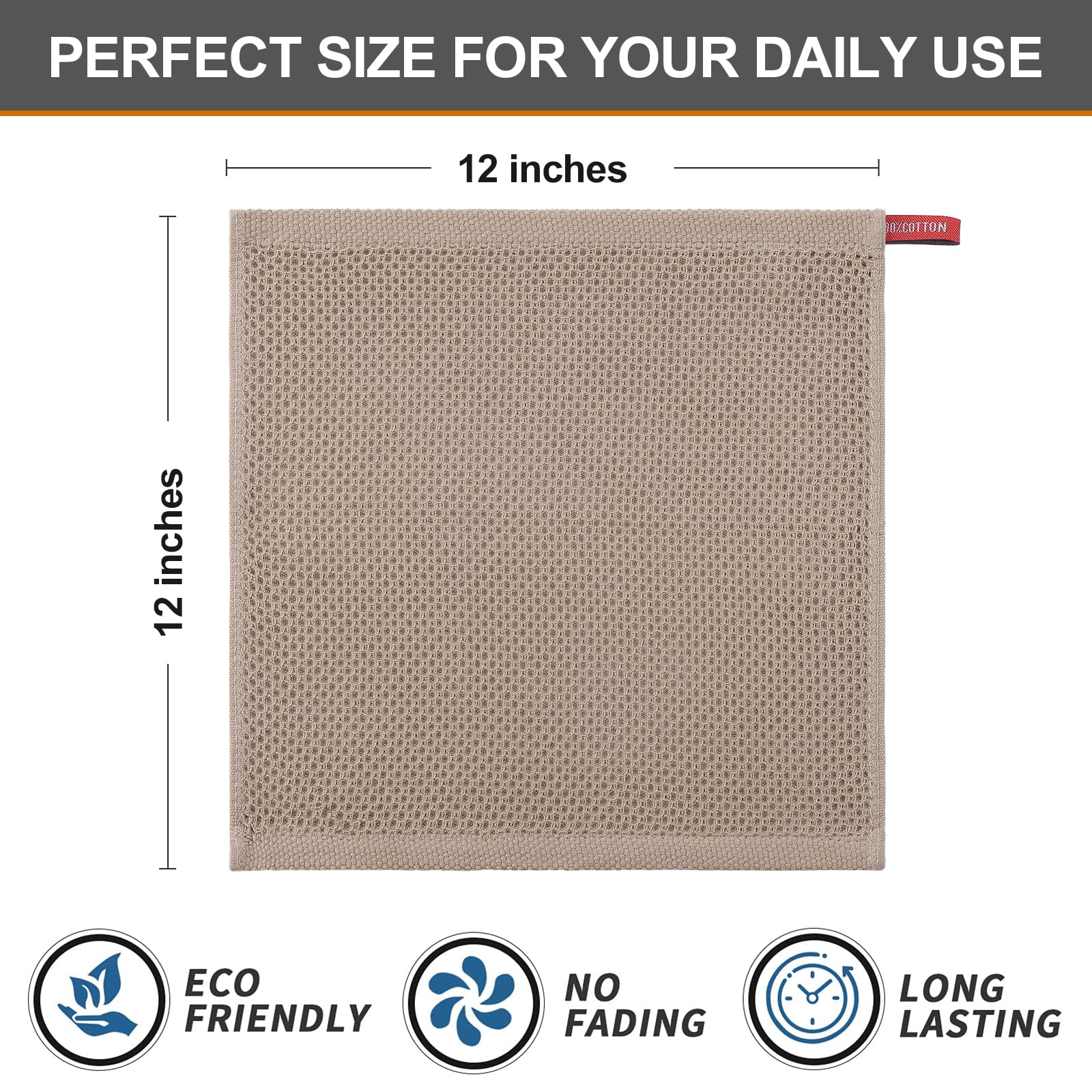 Kitinjoy multi-use kitchen cloths ready for dishes, counters, and hands.
