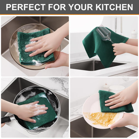 Kitinjoy kitchen towel for multi-use cleaning and wiping surfaces.