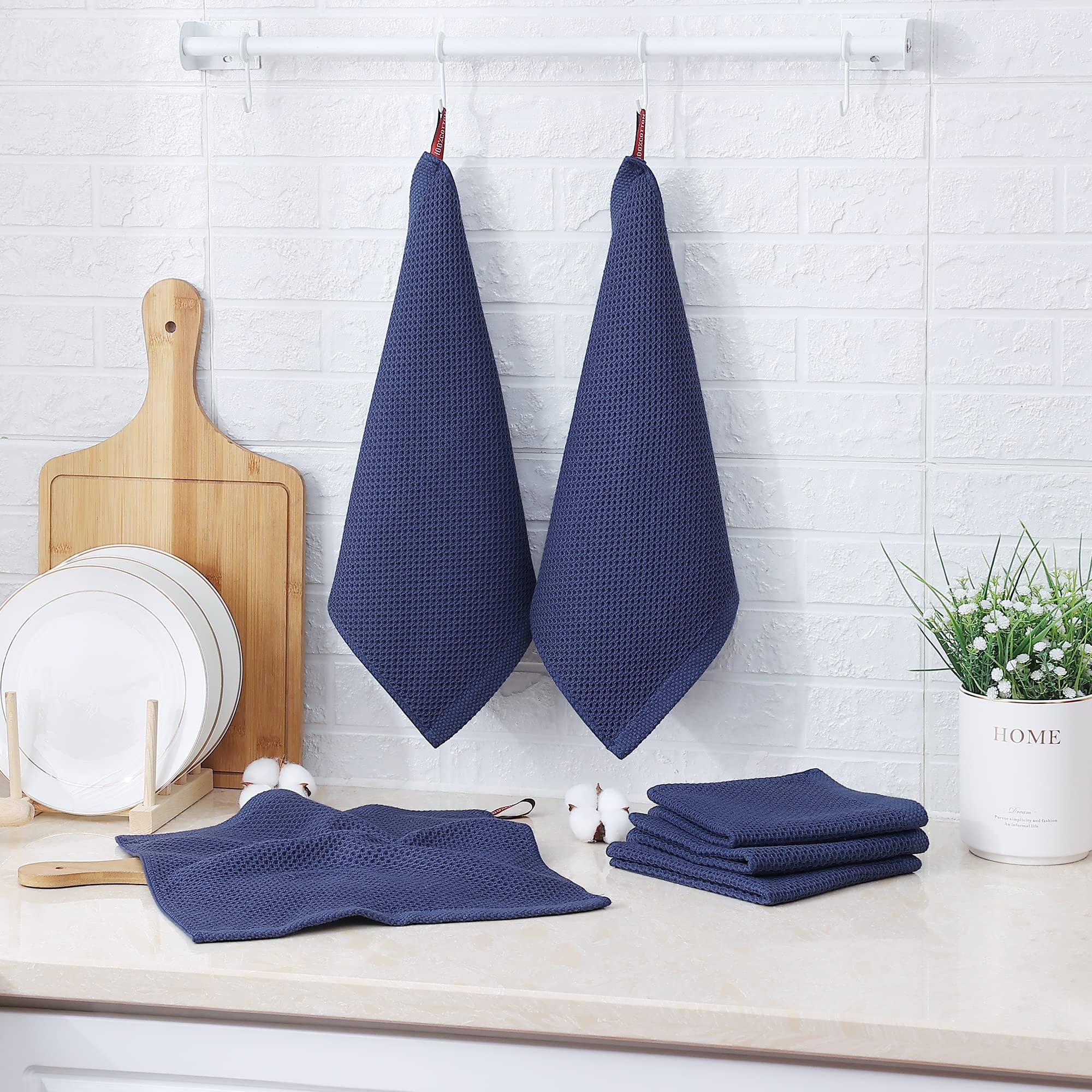 Kitinjoy machine-washable dish cloths stay soft and fade-free after repeated cleanings.