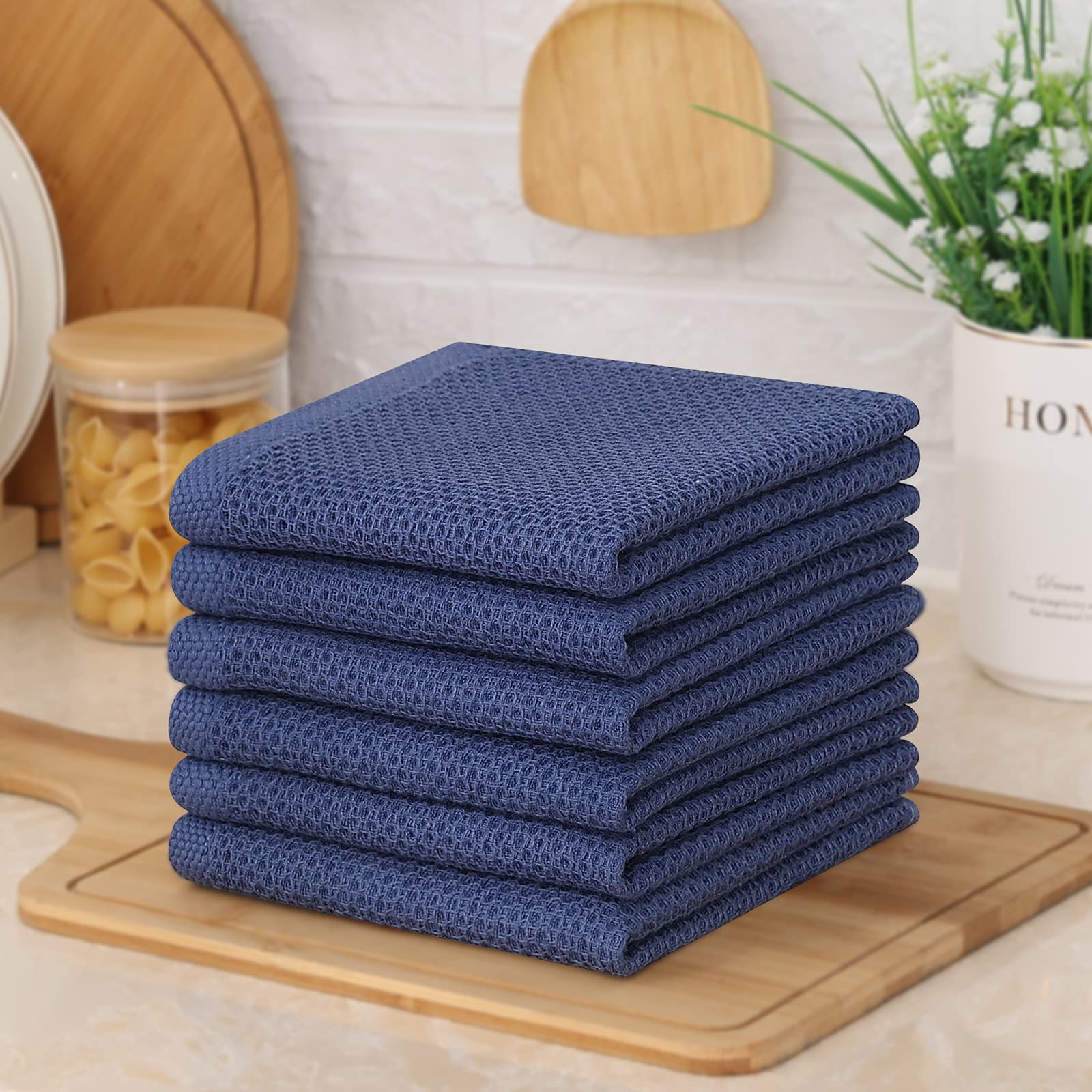Kitinjoy 12x12 inch towels are ideal for drying hands and wiping counters.