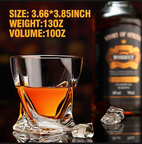KITNATS heavy-bottom design provides stability and temperature maintenance for spirits.