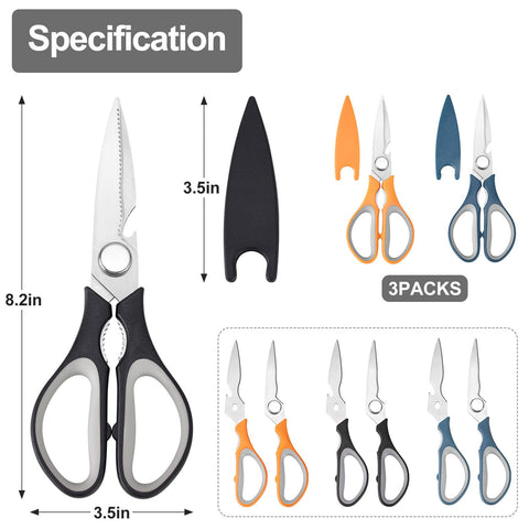 KitNats 3-pack multi-use shears for fish scale and more.