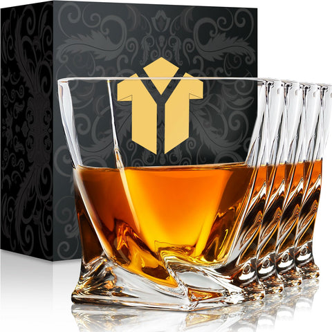 KITNATS Old Fashioned glass showcasing 10 oz capacity for bourbon tasting.