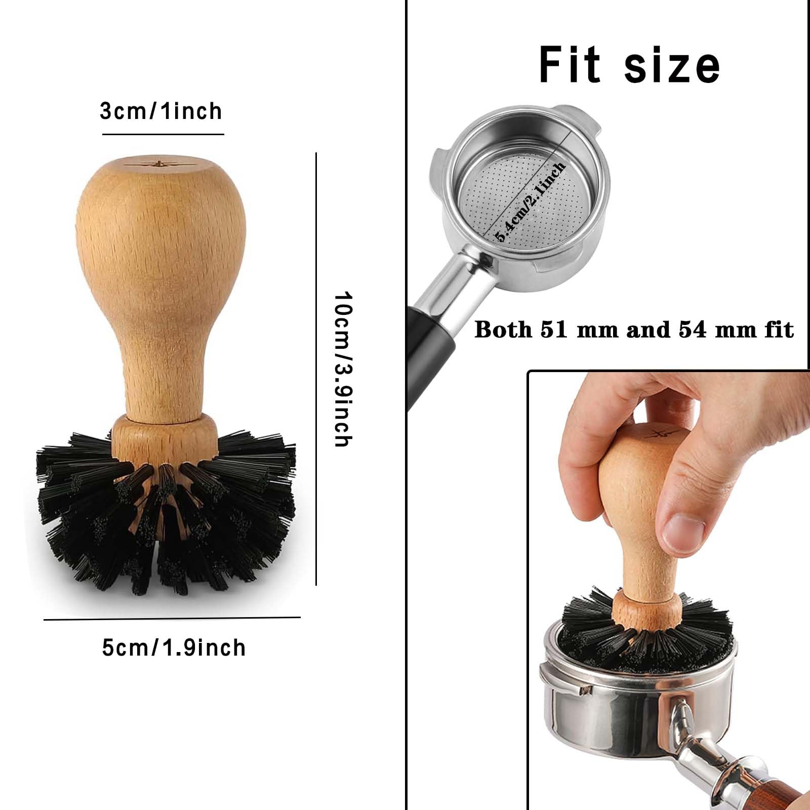 Kitnish Coffee Brush grinder-brush included for quick daily maintenance