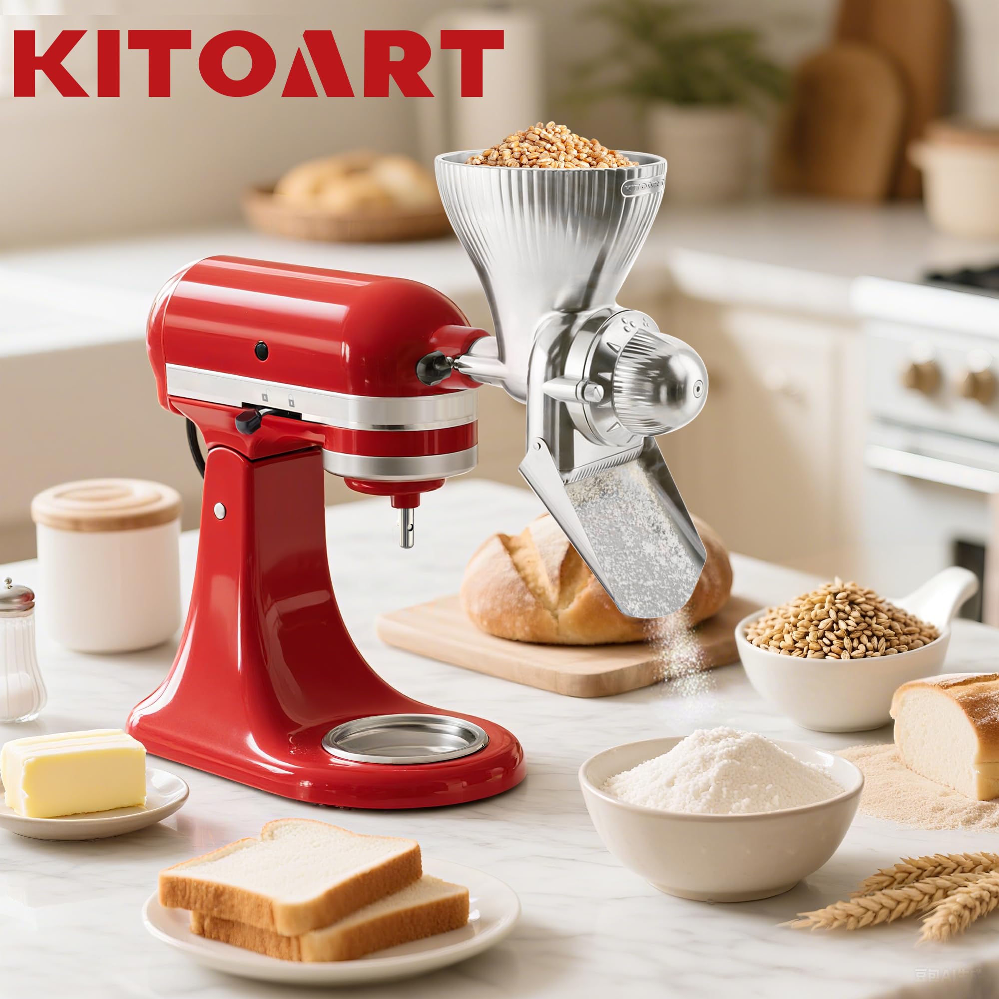 KITOART installation to KitchenAid for seamless flour milling.