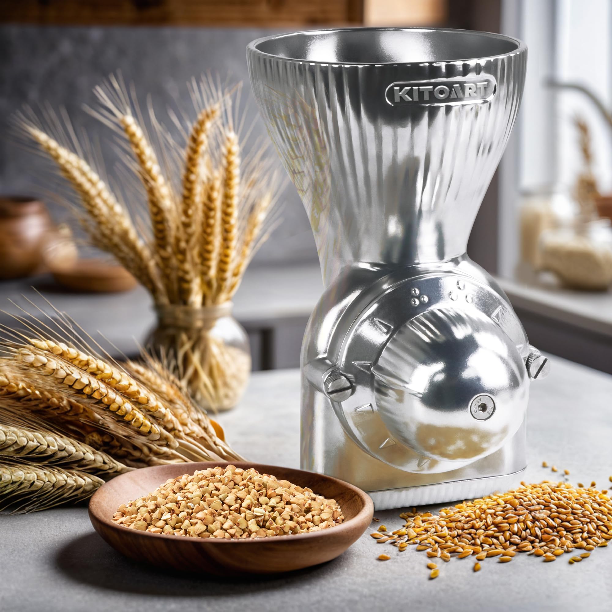 KITOART included cleaning brush for quick maintenance after grinding