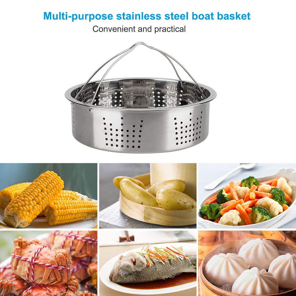 KITOOLBASE steamer basket for Instant Pot supports healthy steaming and veggie preservation