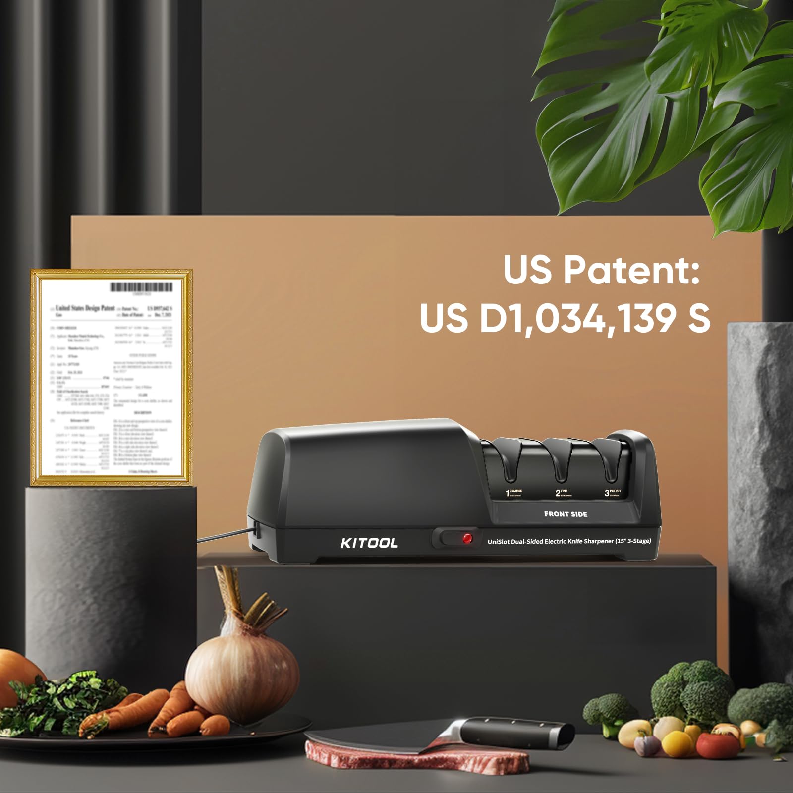 KITOOL versatile compatibility for chefs, Santoku, carving, and paring knives.
