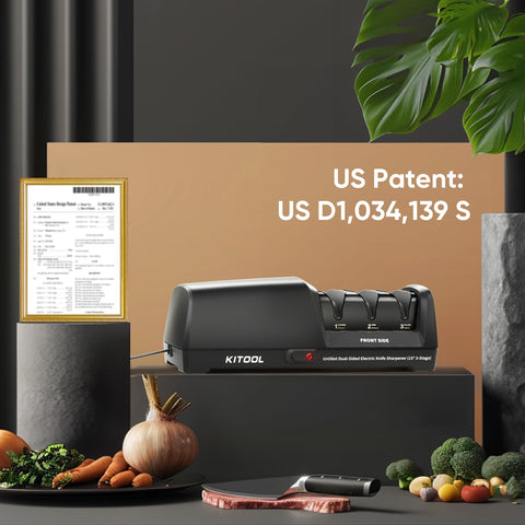 KITOOL versatile compatibility for chefs, Santoku, carving, and paring knives.