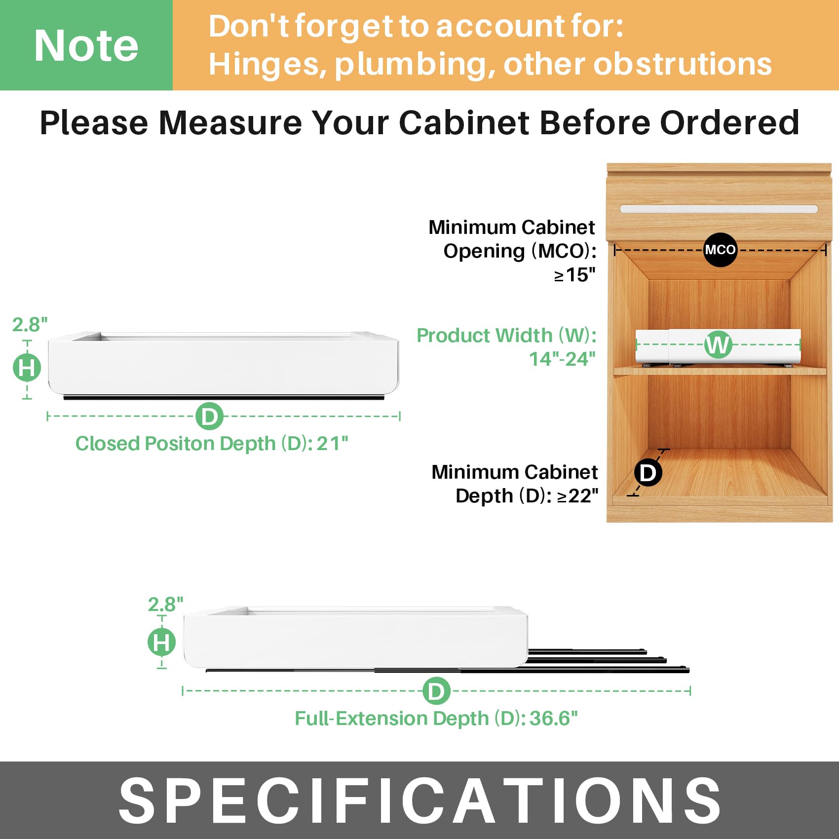 Kitstorack 3-rail full-extension system demonstrates smooth slides for heavy cookware.