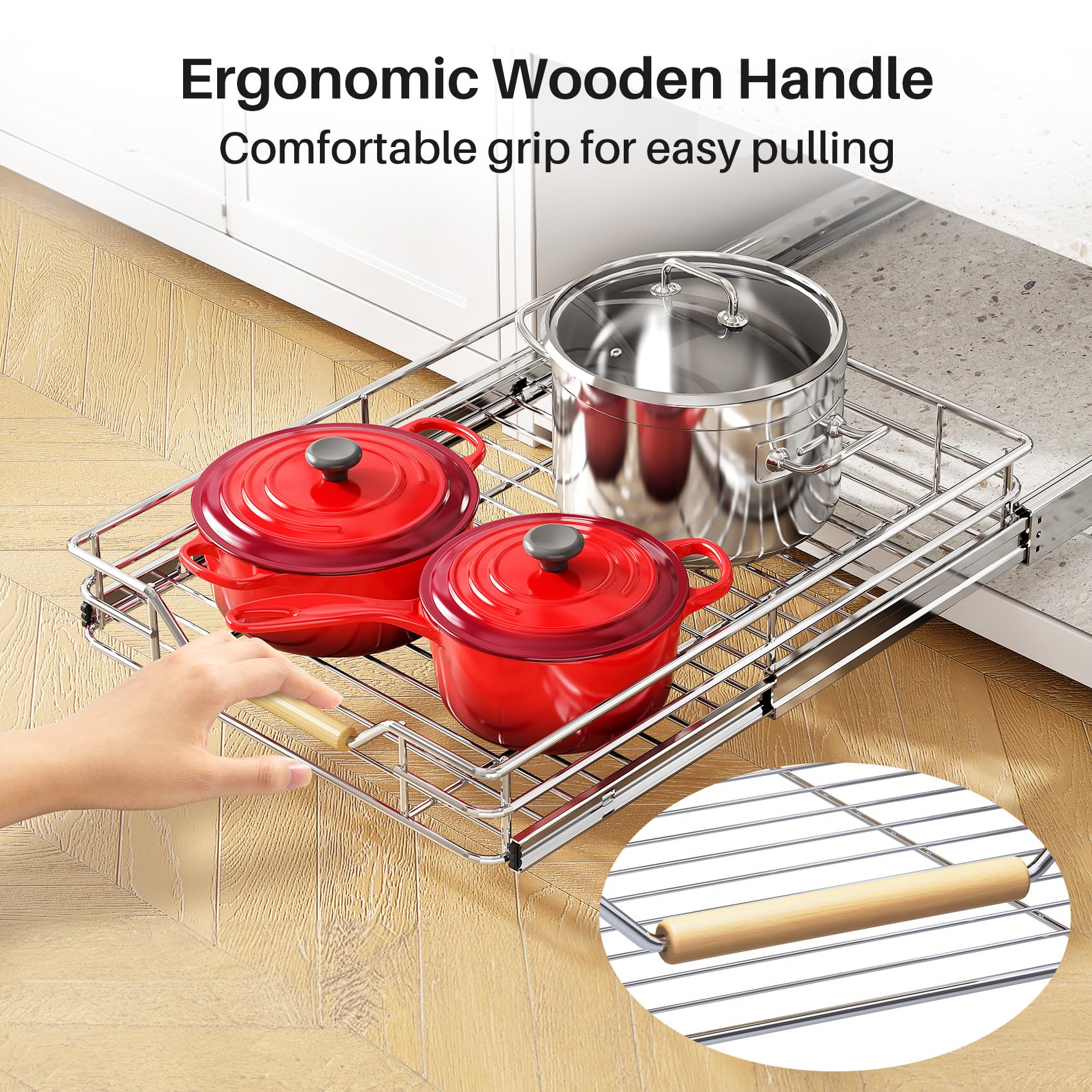 Kitstorack fits 19x22 inch cabinets for organized storage