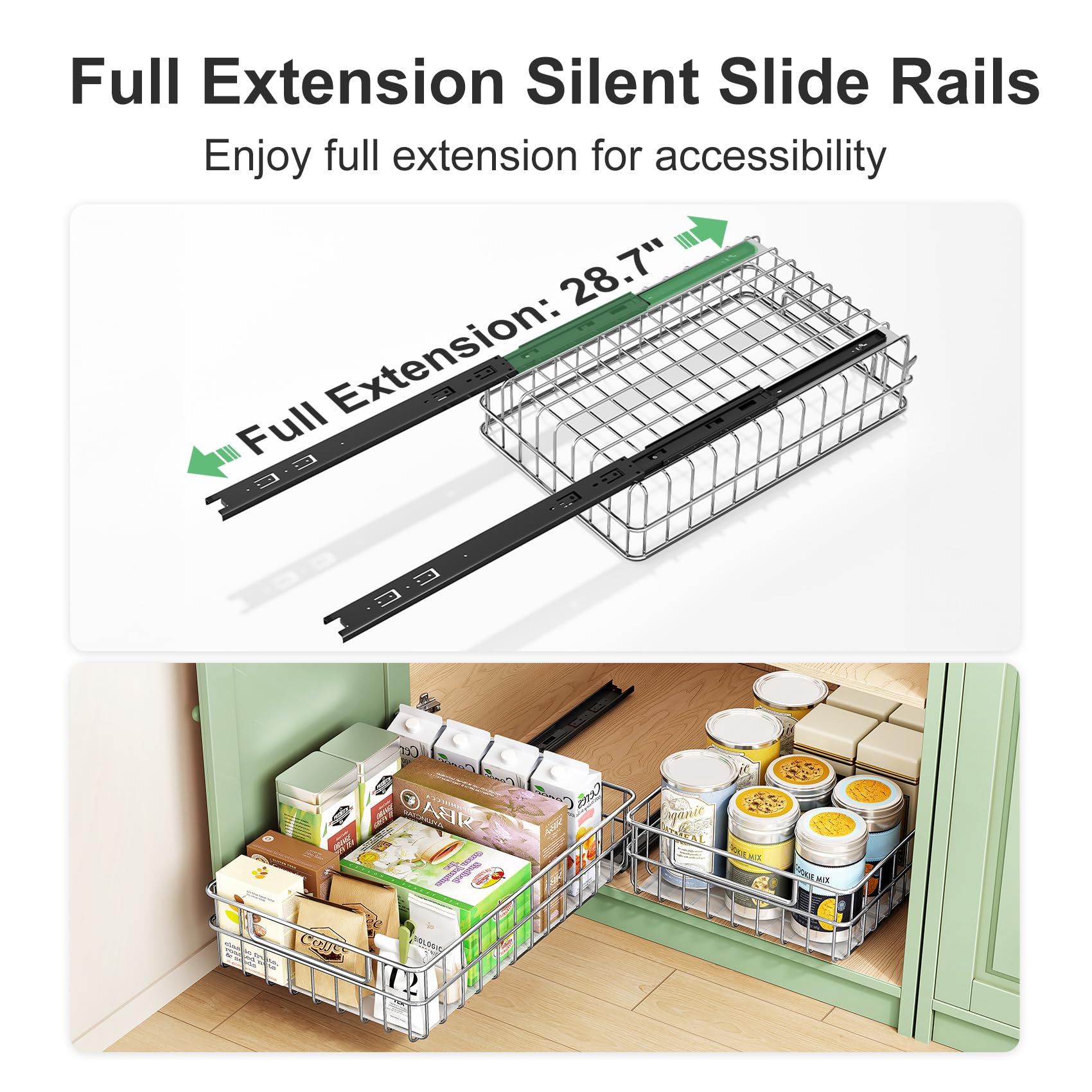 Kitstorack kitchen-bathroom storage solution improves cabinet organization