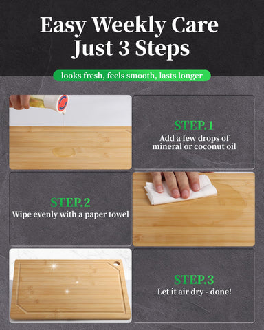 Kitsure cutting board features a hanging hole for easy storage.