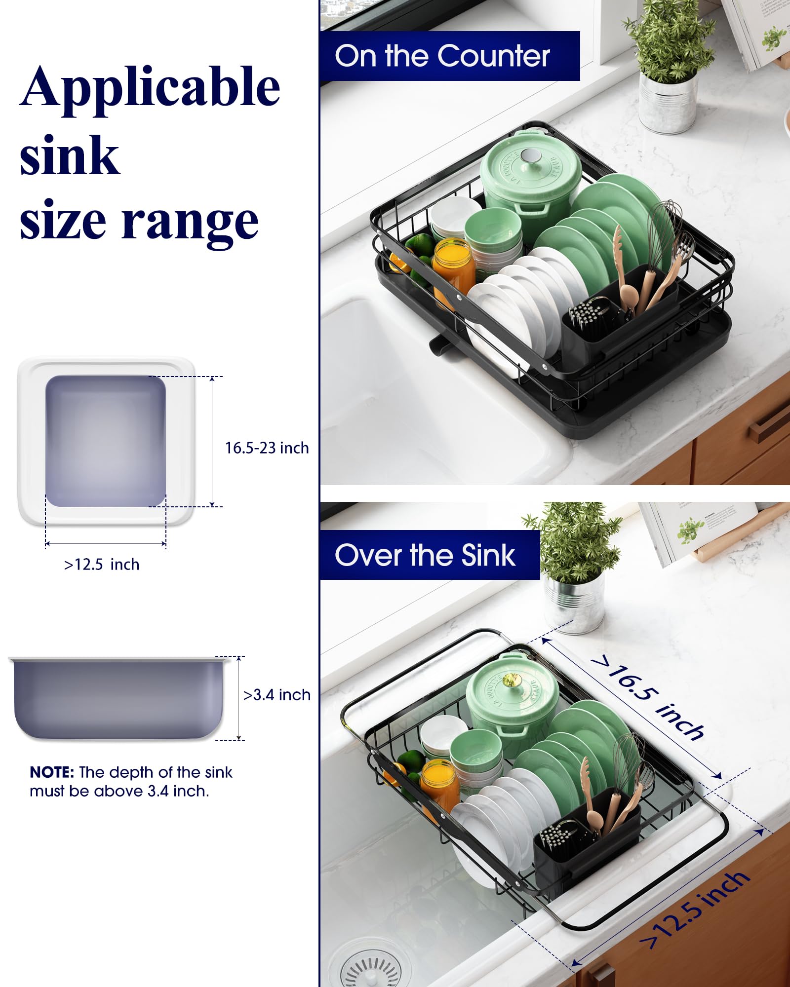 Kitsure compact footprint displays space-saving design for tight countertops.
