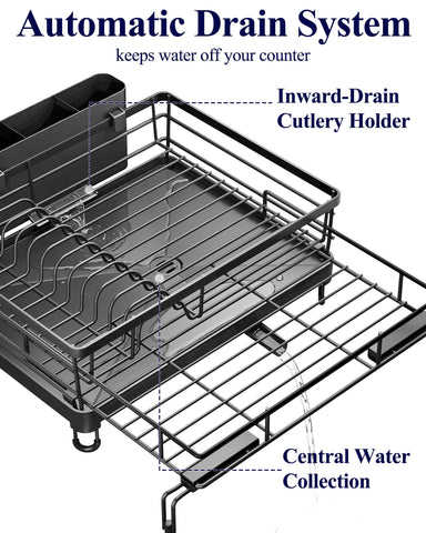 Kitsure rust-resistant rack combines metal and plastic for durable daily use.