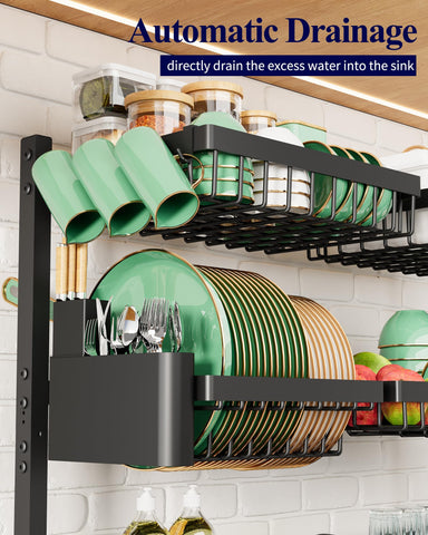 Kitsure black finish complements a modern kitchen while resisting rust